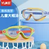 Children's Swimming Goggles Waterproof Anti-fog HD Diving Goggle Transparent Large Frame Professional Swimming Glasses Equipment 2
