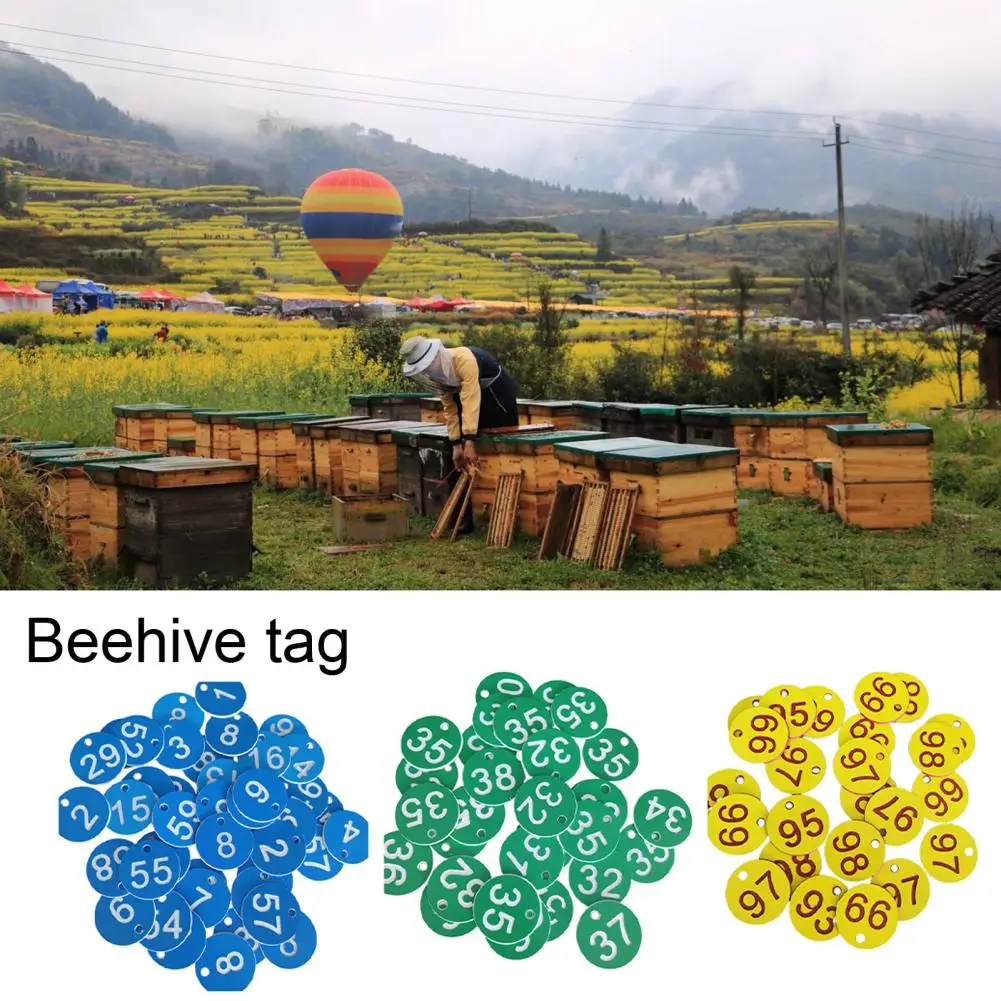 Beehive Tag Great Practical Handy Livestock Tag Marker Portable Beehive Mark Identified Pubs Table Sign Mark for Garden
