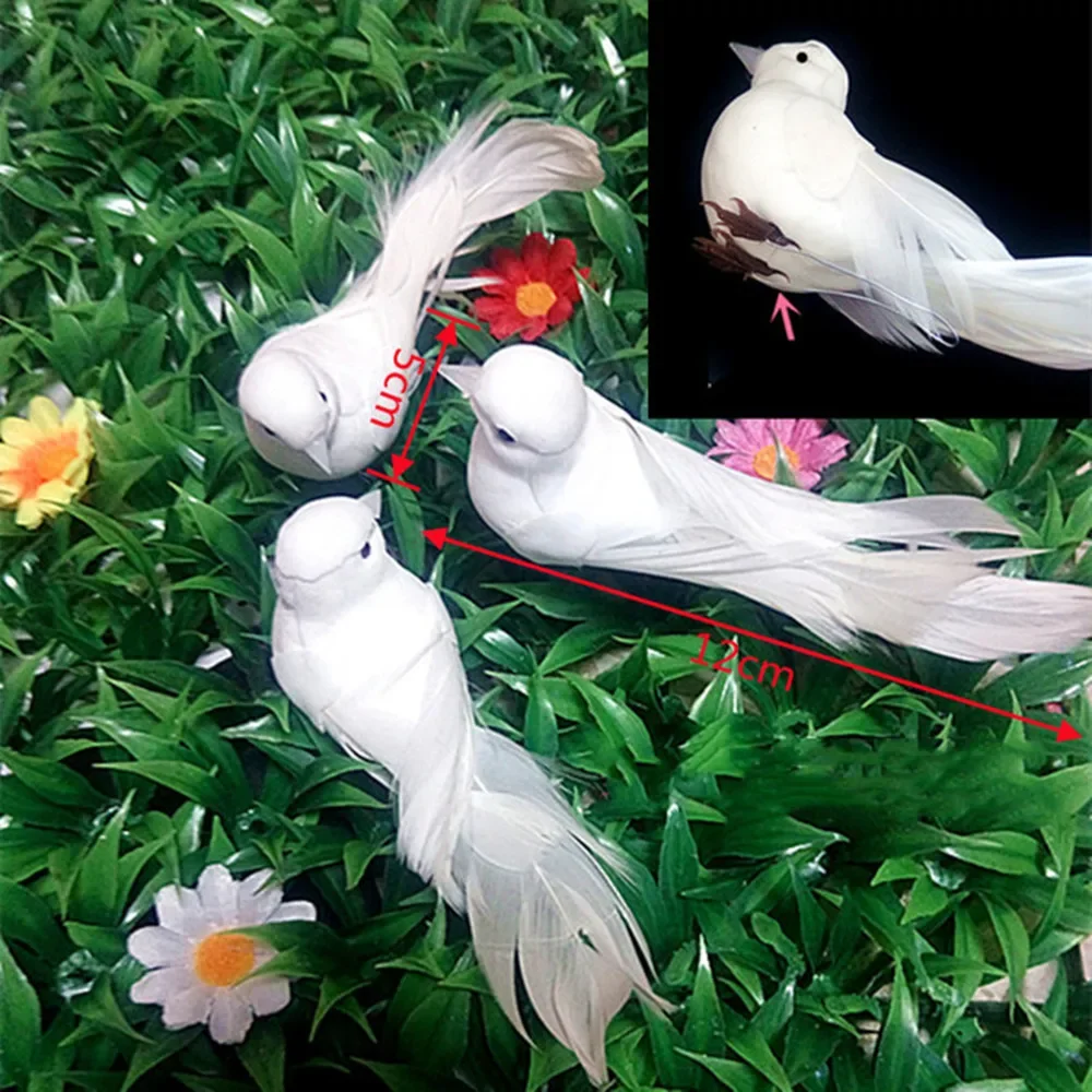 Oiseaux artificiels en mousse à clipser pour loisirs créatifs, établissement, fête, accessoires