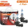 OSRAM Night Breaker Unlimited HB3 12V 60W 9005 Car Halogen Head Light P20d Upgarde Turbo 110% Bright White Bulbs 9005NBU, Pair 1