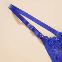 Strings sexy en dentelle ajustables pour femmes, culottes taille basse ajourées, respirantes pour l'été, lingerie transparente, économique 4