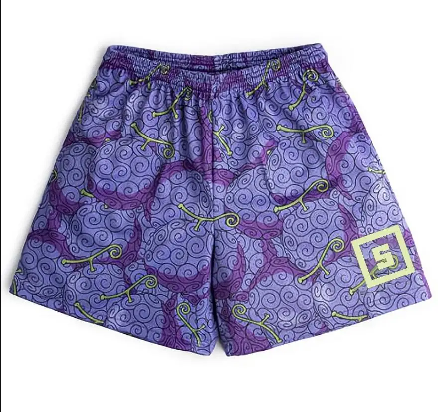 3D Printed Single Layer Shorts Sports Fitness Running Shorts Outdoor Beach Casual Style Summer 4