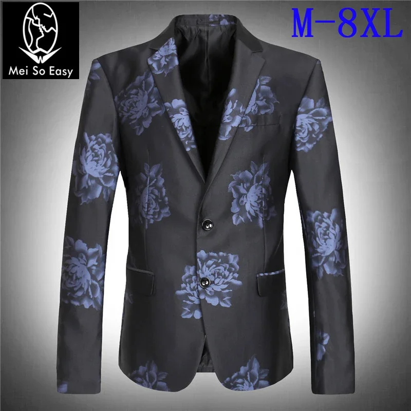 

Men's sets suit jacket high quality two button obese wedding blazer super large jacket plus size M -3XL 4XL 5XL 6XL 7XL 8XL