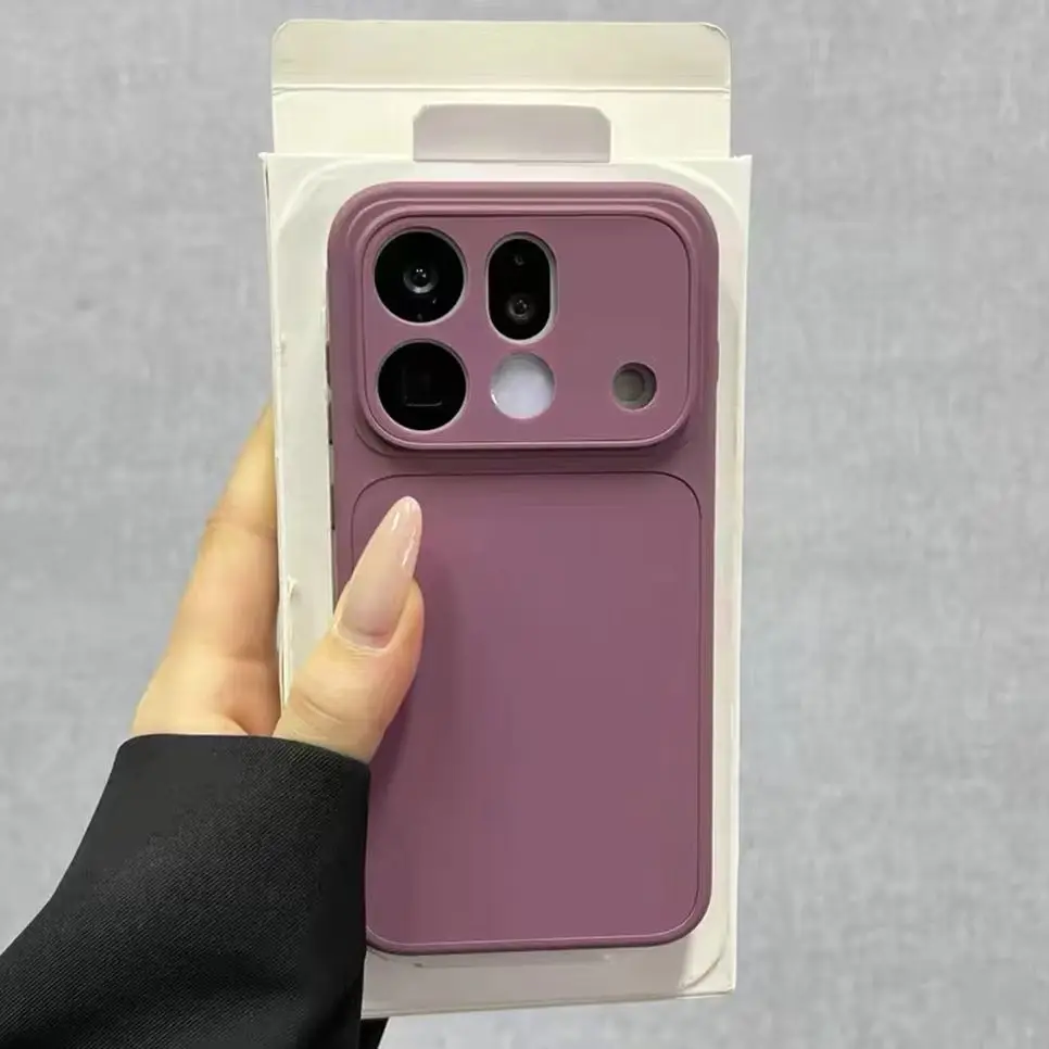 Frosted Solid Color Shockproof Hybrid Bumper Matte Phone Case with Camera Protection