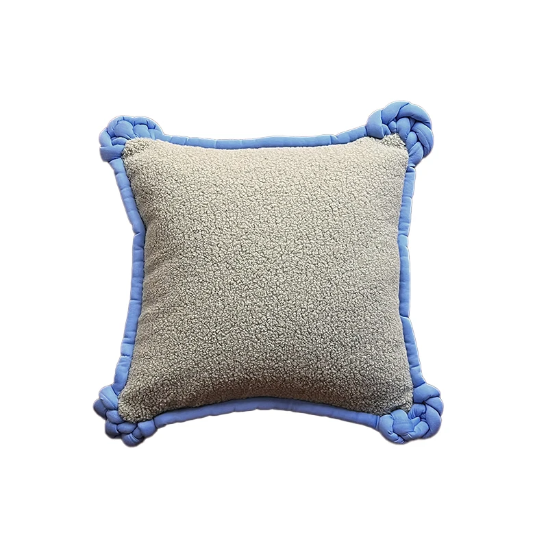 Thousands of knots cushion sofa pillow living room back cushion teddy velvet bay window bed contrast 8