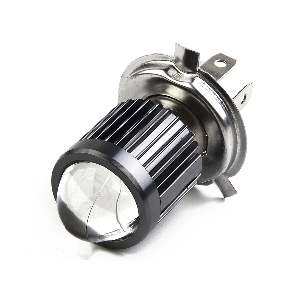 

H6 BA20D H4 Led Motorcycle Headlight With Lens Dual Color Hi/Lo Beam Fog Lamp 12W DC 9-32 V White 6000K Car Light