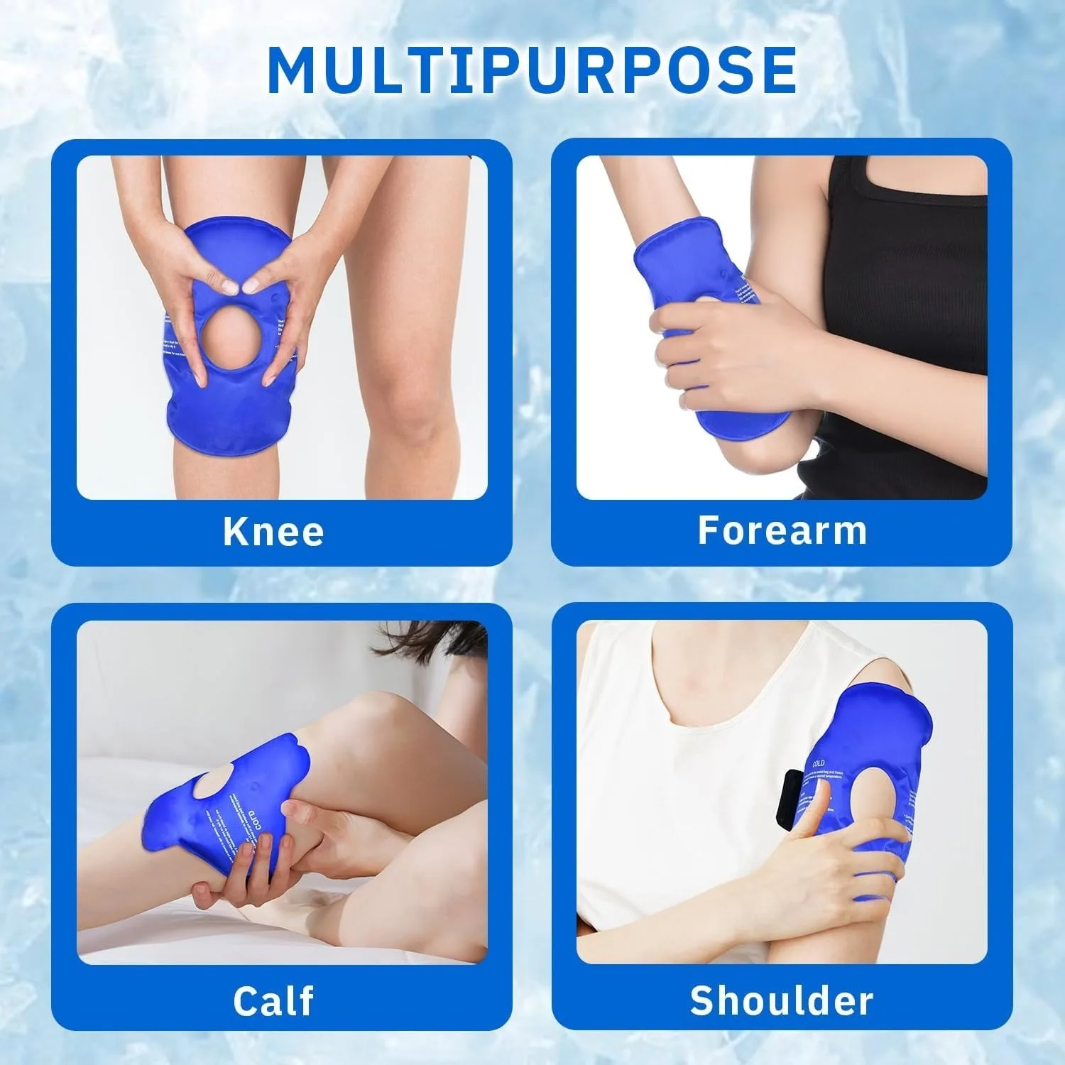 Ice Pack for Knee Pain Relief Reusable Gel Ice Wrap for Leg Swelling Replacement Surgery Cold Compress Therapy for Arthritis