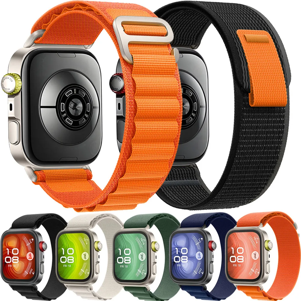 Offizielles Alpine Loop Nylonarmband für Huawei Watch Fit 5/4/4 Pro Sports Trail Armband für Huawei Watch Fit 5/4/3 Blt