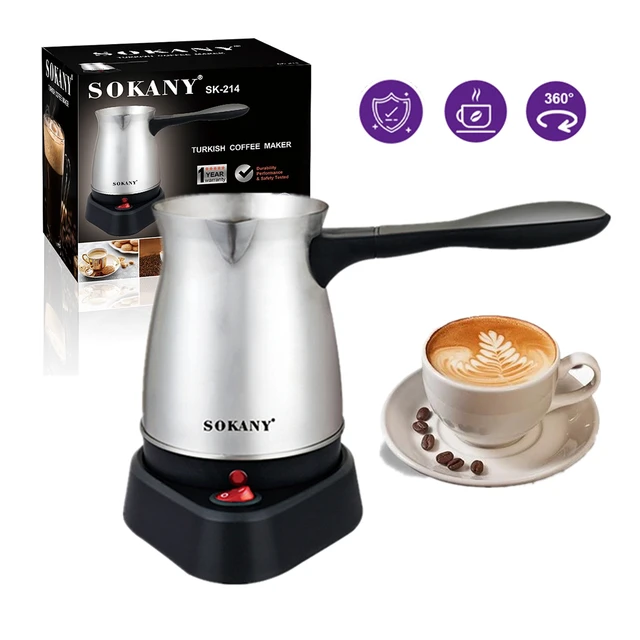 Electric Automatic Turkish Coffee Maker Hot Milk Pot Mocha Coffee Machine  Portable Coffee Pot кофеварка по турецки