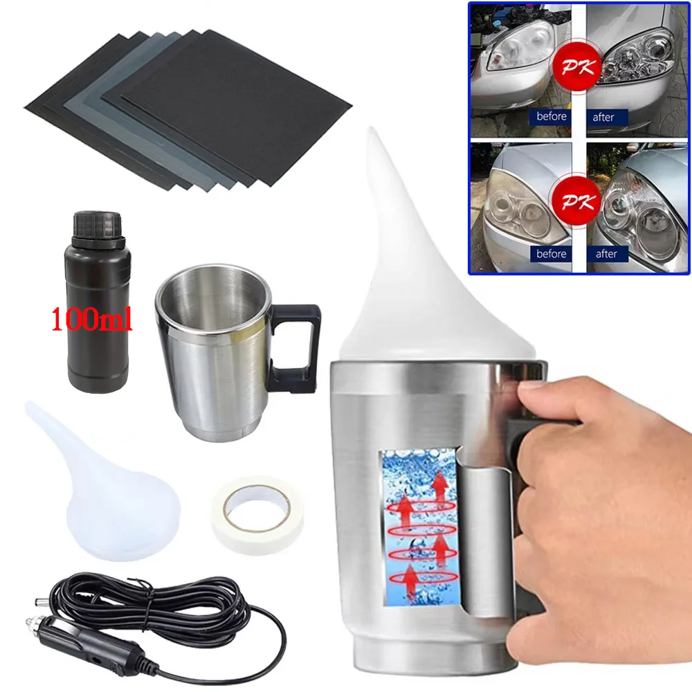 100ML Zestaw do polerowania reflektorów samochodowych za $5.84 / ~22zł