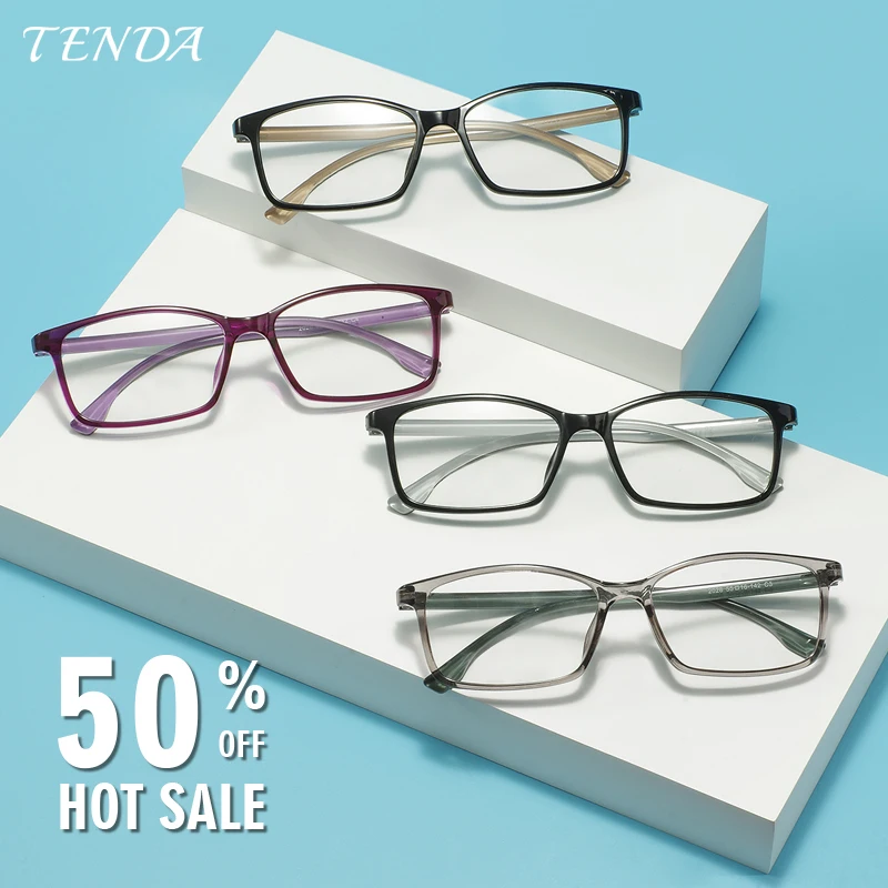 Large Full Rim Men Women TR90 Prescription Glasses Frames For Myopia