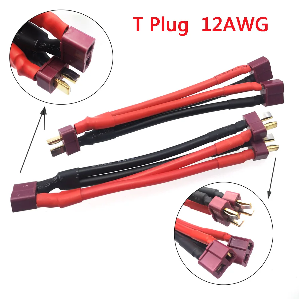 Description Picture 3 of item2 Way 3 Way Battery Adapter Cable Y-shaped Harness Connector XT60 XT90 Series Line T Head XT60 Parallel Line Connectors/wiring