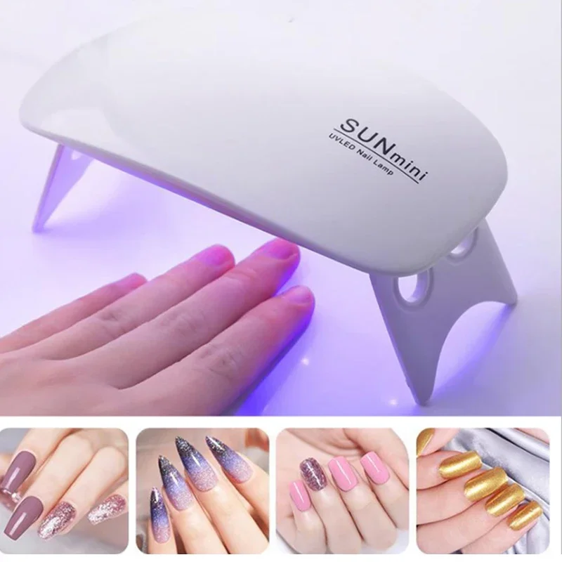 Nail Drying Lamp Table Nail Light Machine Portable Mini Usb 6W 3LED UV Manicure Lamp for Gel Polish Art USB Home Use