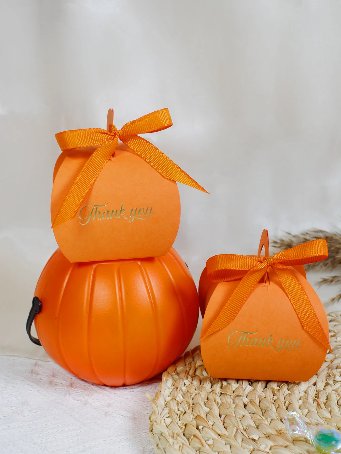 Dankeschön-Süßigkeitenbox, Thanksgiving Familienfest, Geschenk zur Babyparty, Hochzeitsfeier Orange Süßigkeitenbox