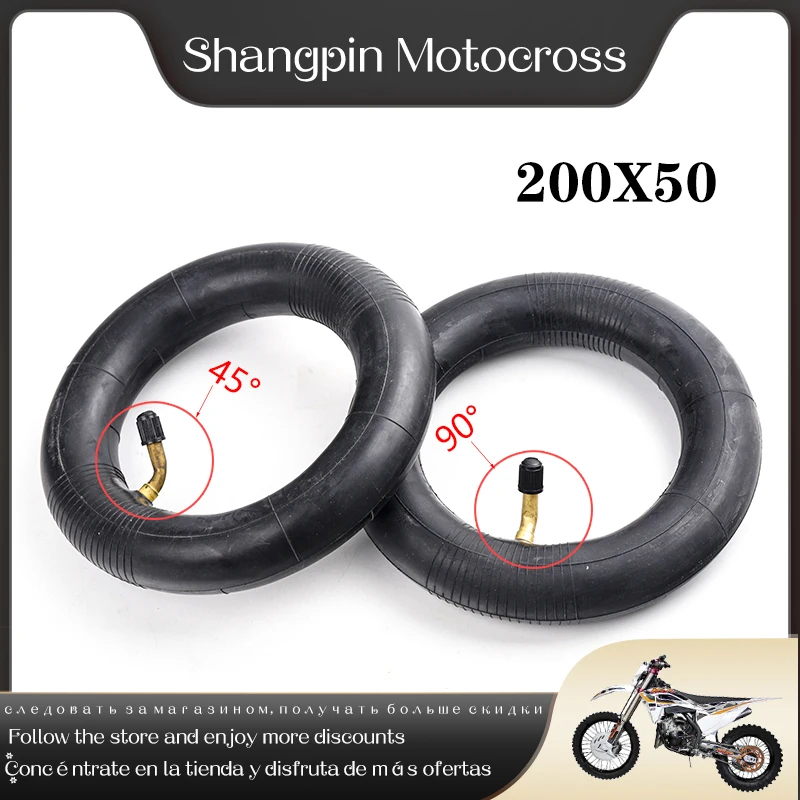 Scooter Elettrici Da 8 Pollici Pneumatico 200X50 Camera D'Aria 200*50 Parte Del Motociclo Per Razor E100 E150 E200 Espark Crazy Cart Scooter