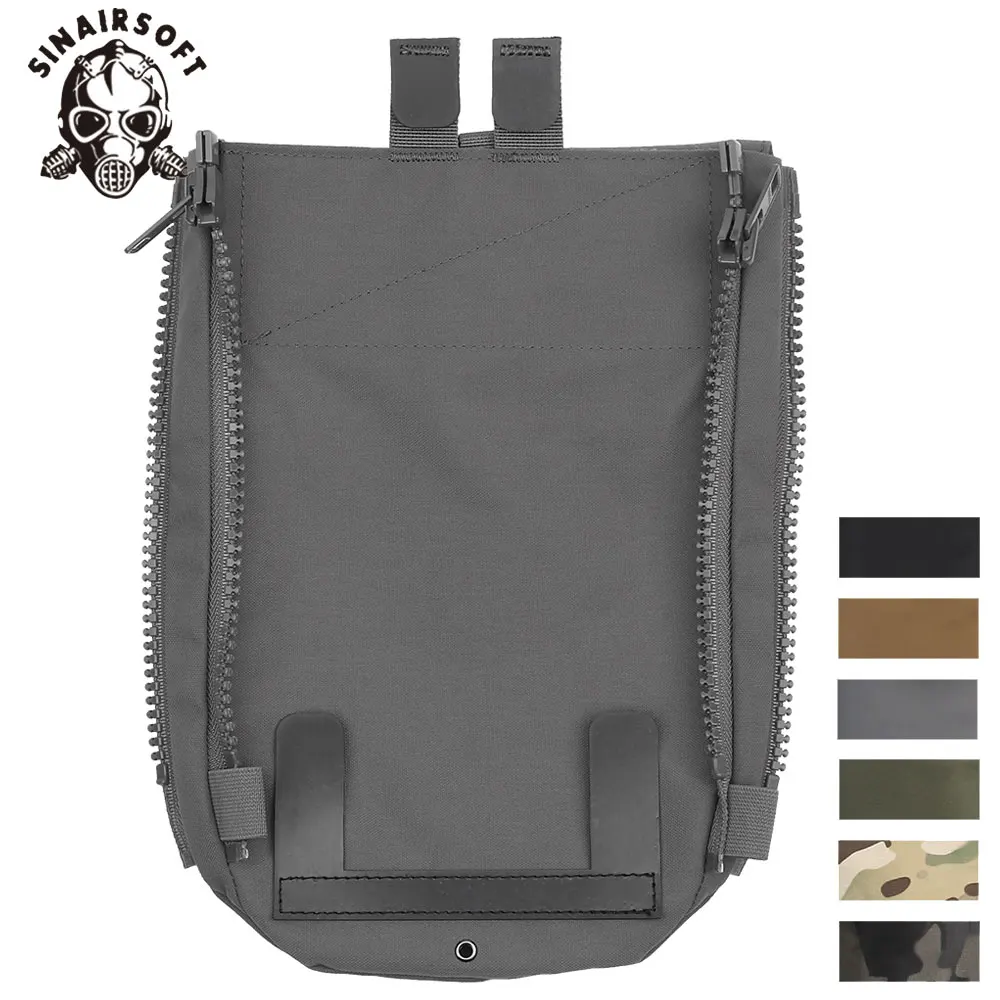 

SINAIRSOFT Adapt Back Panel Pouch For PC V5 Plate Carrier JPC Vest Zip-on Pack YKK Zipper Hunting Tactical Airsoft Equipment