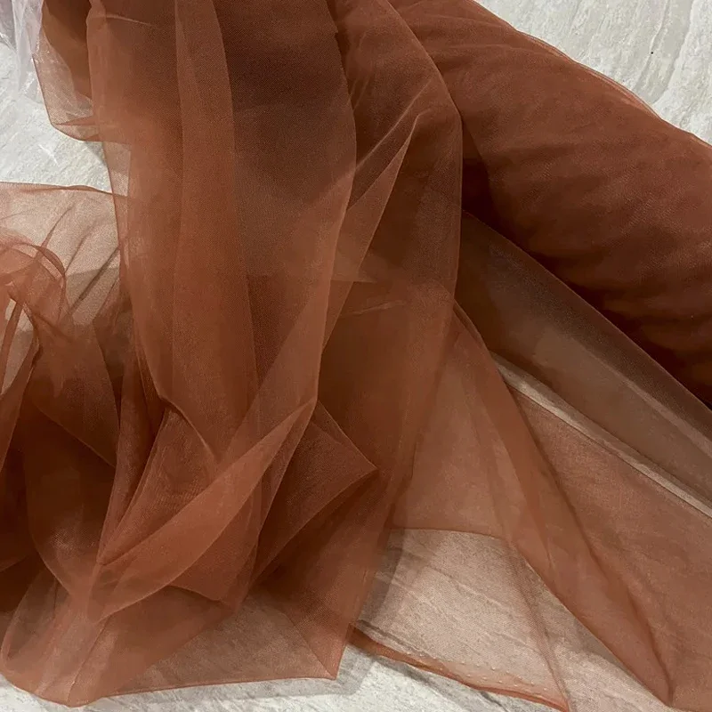 Elegant Red Wine Hanging Mesh Fabric for DIY Wedding and Festival Decor