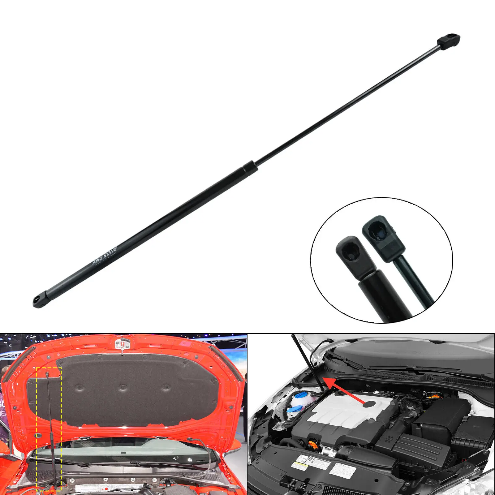 Front Bonnet Gas Struts For VW Jetta MK3 III 2005-10