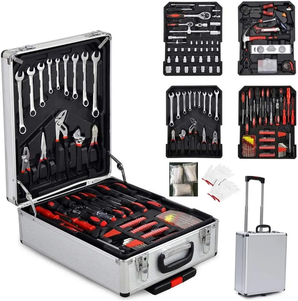 

Wholesale multifunctional general-purpose DIY spanner wrenches car auto Repair Tool Kit Tool box hand tools box set case kit