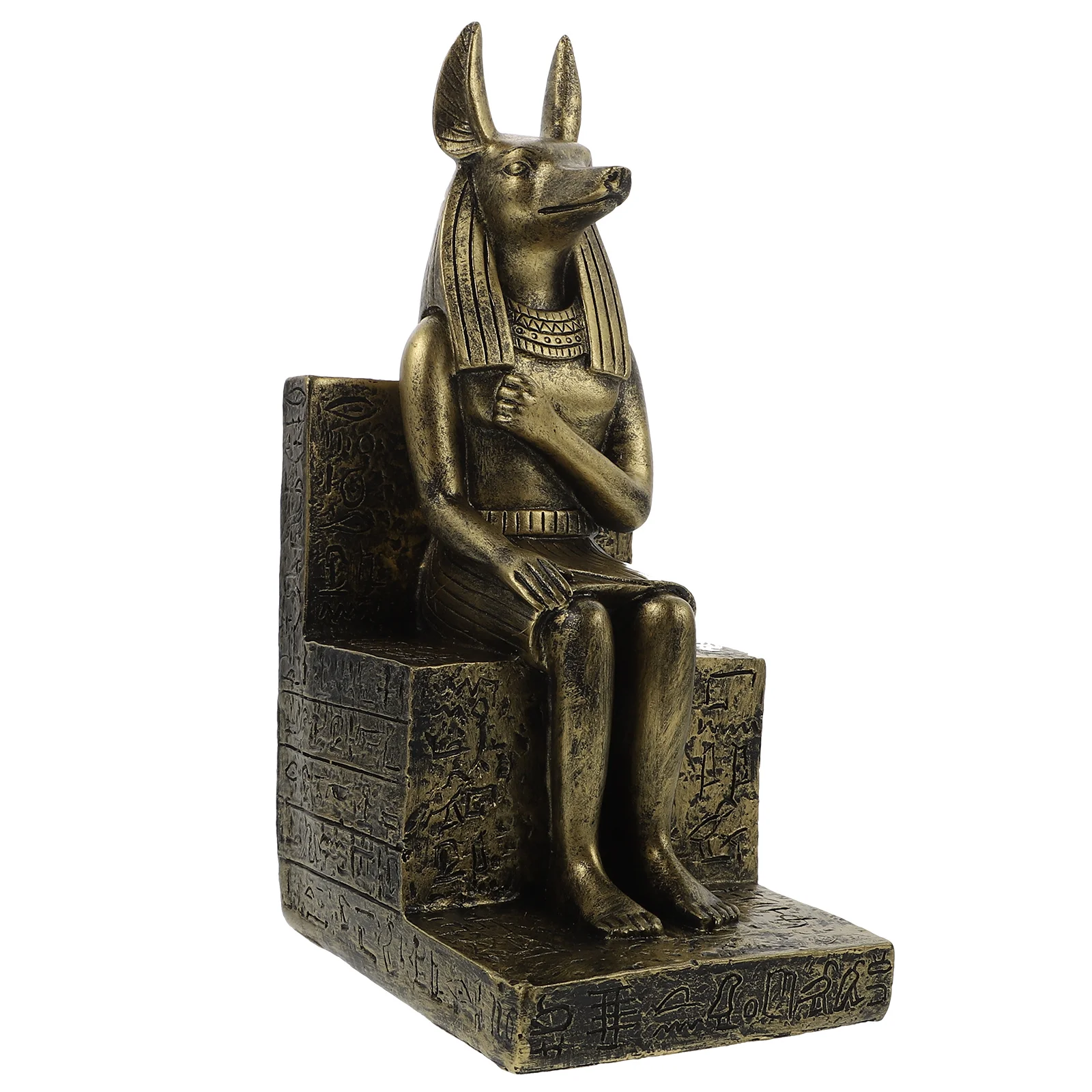 

Decor Dog God Anubis Figurine Sculpture Resin Decor Ancient Egypt Desktop Statues Ornament Figure Model Sitting