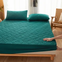 Waterproof Quilted Breathable Mattress Protector with Anti-Mite and Anti-Bacterial Properties - 120x200x30cm (Green)