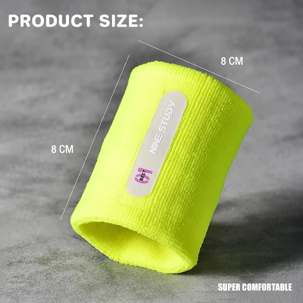 Sweat absorption Wrist Guards Gym Sports Bodybuilding Fitness Running Basketball Wrist Bracers 1PC