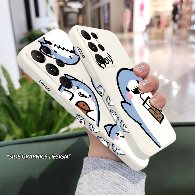 Adorable Shark-Themed Phone Case Cover