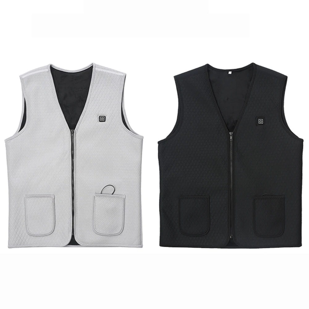 

Winter USB Heated Vest 3-speed Adjustable Temperature Self-heating Vest Washable Sleeveless Heating Jacket for Outdoor Sport