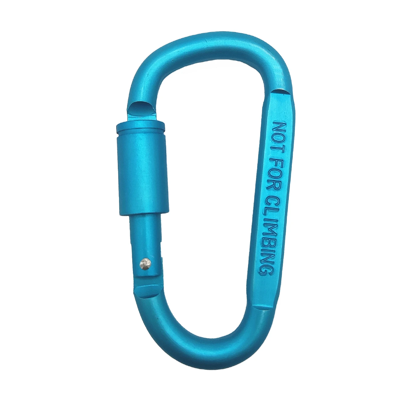 D Type Hook Carabiner Aluminum, Spring Hook with Nut ,Backpack Key Hook , Hiking Camp Outdoor Climbing Equipment,Carabiners