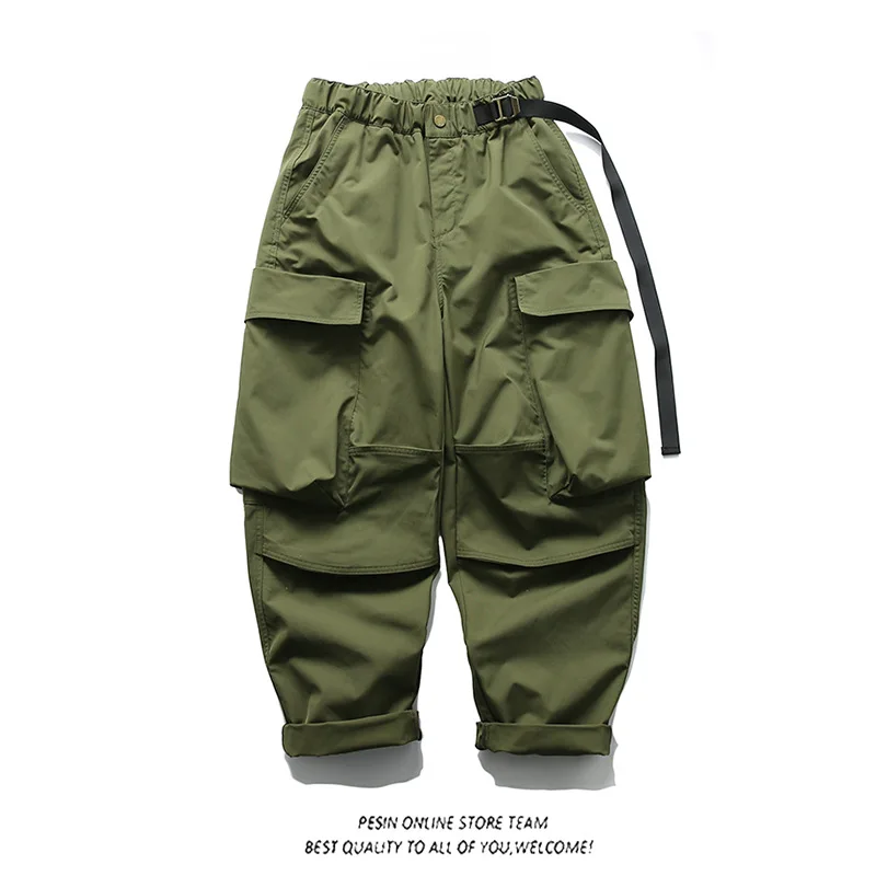 Men's Multi Pocket Workwear Pants Loose Casual Trousers Outdoor Trekking Hiking Skateboarding Sports Functional Bread Camp Longs