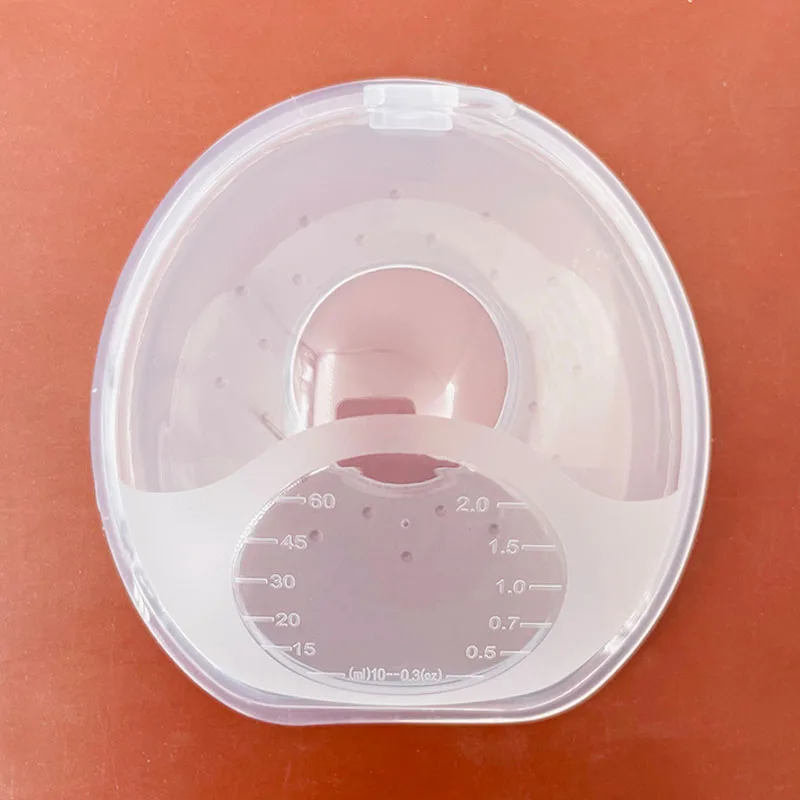 Breastmilk collecter 1 Pair Silica Gel Collection Cover Breastmilk Collecter Soft Reusable Nursing Pad Postpartum Suction Nipple Suction Container