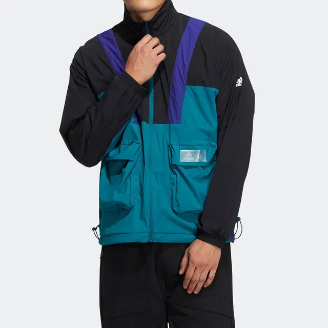Adidas officiel authentique saisonnier nouveau bloc de couleur veste de Sport décontractée pour hommes HE9930 1