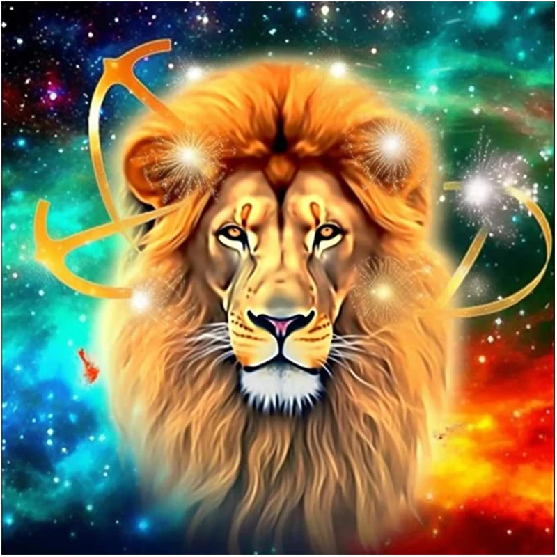 

5D Diamond Painting Cross Stitch Lion Diamond Embroidery Full Square Drill Mosaic Animals Picture Landscape Kits Gift Home Decor