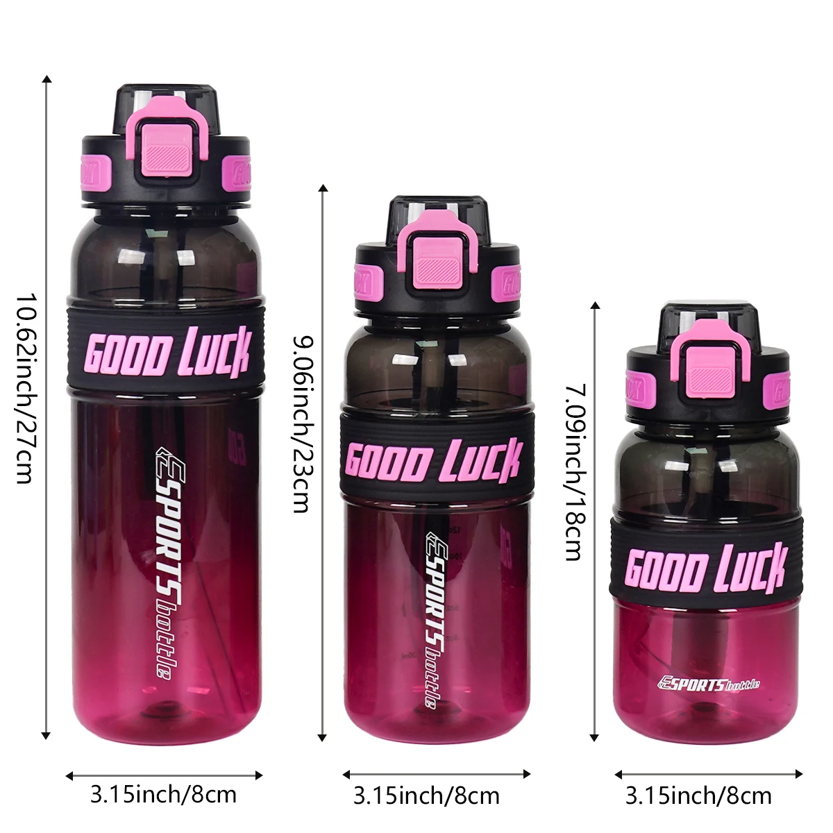 1pc 950ml/31o 750ml/26oz 550ml/18oz outdoor sports water bottle, suitable for fitness, sports, birthday gifts