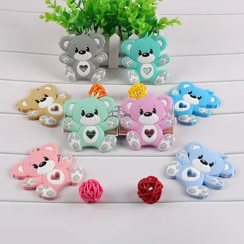Kovict 10Pcs Silicone Teether Baby Rodent Food Grade Baby Teething Product Accessories For Pacifier Chains 2