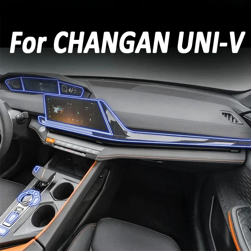 

Anti-scratch Car Interior Door Center Console Media Dashboard Navigation TPU Protector Film For CHANGAN UNI-V UNIV 2021-2023