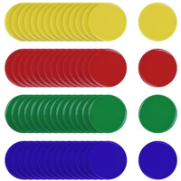 Plastic Bingo Markers Chips 4 Colors 37MM Counting Coins Children Adullts Party Games Juegos De Mesa Familiares Divertidos 1