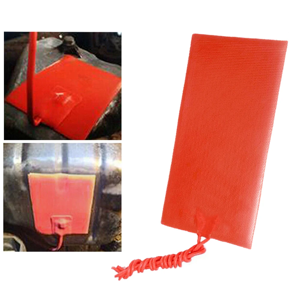 Silicone Heater Pad 12V 15W Car Fuel Engine Oil Tank Heating Mat 50x100mm