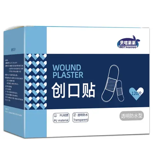 120pcs PU Transparent Waterproof Band Aid Adhesive Medical Strips Plaster for Wound Sports Bathing - Image 3