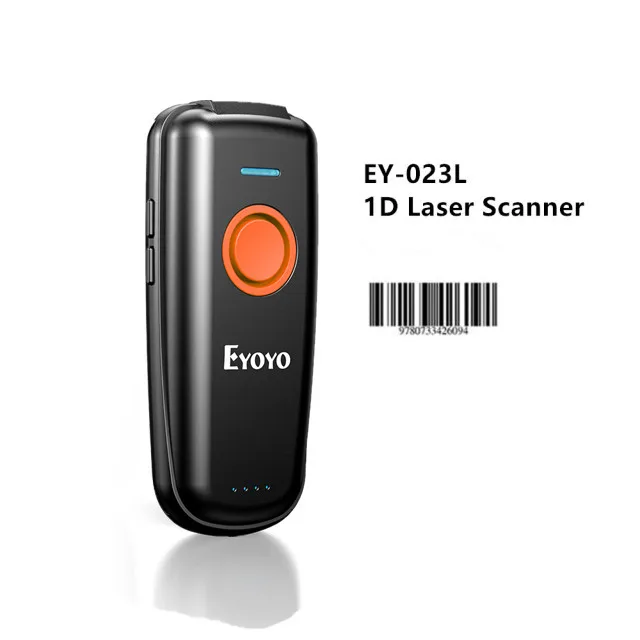 Eyoyo EY-023 QR Code Scanner Bluetooth Portable 2D Bar Code Scanner Compatible USB 2.4GHz Wireless Bluetooth Barcode Reader scanner for pc Scanners