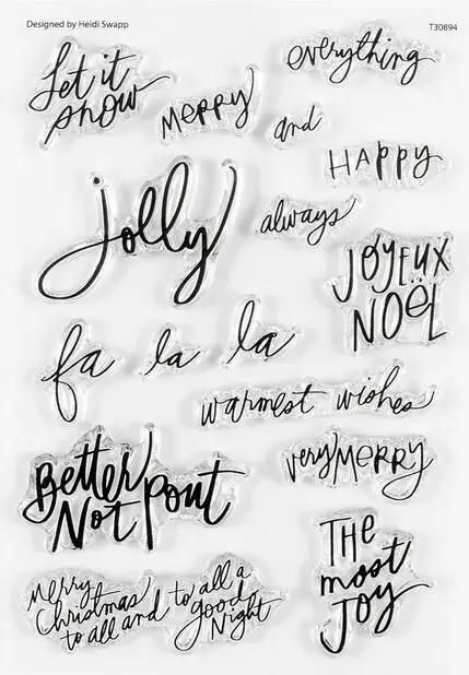 2023 새로운 영어 지우기 실리콘 스탬프/DIY Scrapbooking/앨범 장식 지우기 스탬프 시트 A6540에 대 한 인감