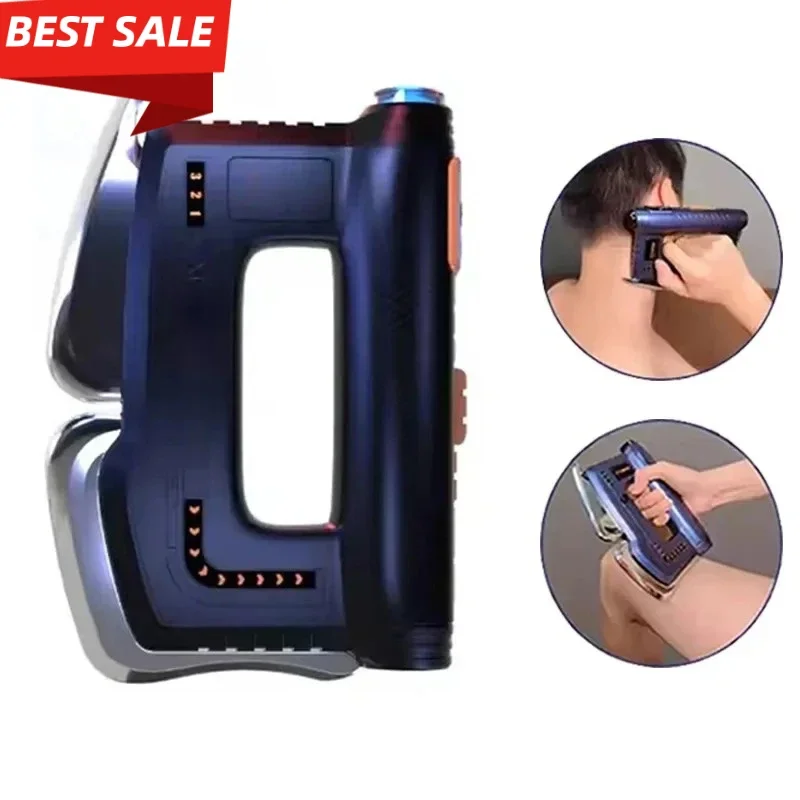 2026 Professional Heated Gua Sha Tool EMS Microcurrent and Red Light Therapy Handheld Massager for Muscle Pain Relief Home Use