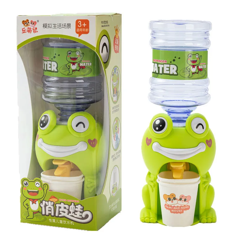 Mini Water Dispenser Beverage Frog Piggy Play House Dispenser Toy Mini Water Dispenser Cartoon Dormitory Toys 5