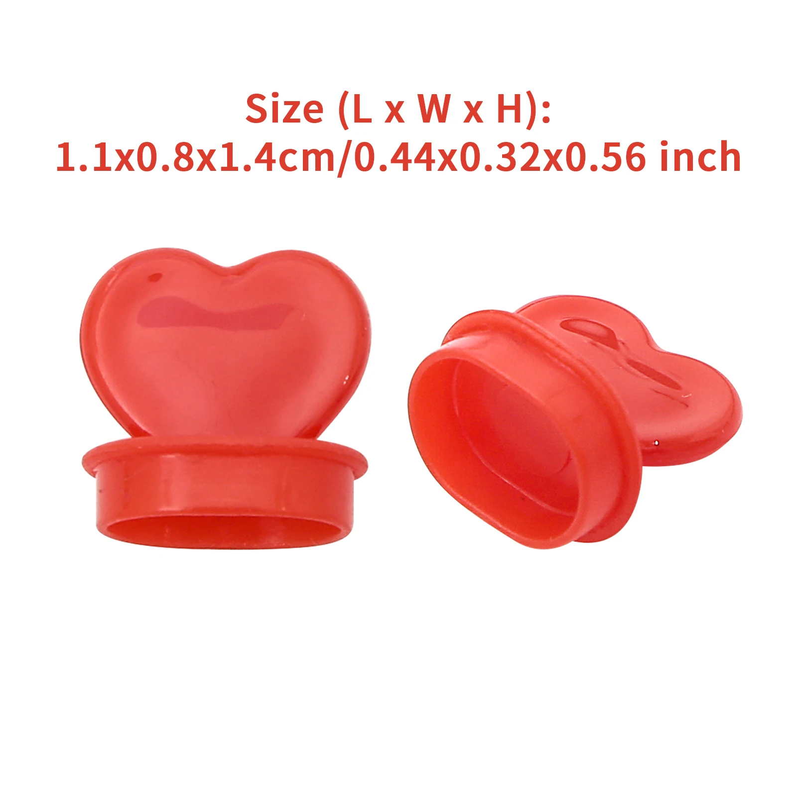 500Pcs Heart Shape Straw Cover Cap Straw Topper Circle Plug Food Grade Sipping Hole Dust Plug for Water Bottle Milk Tea Cups