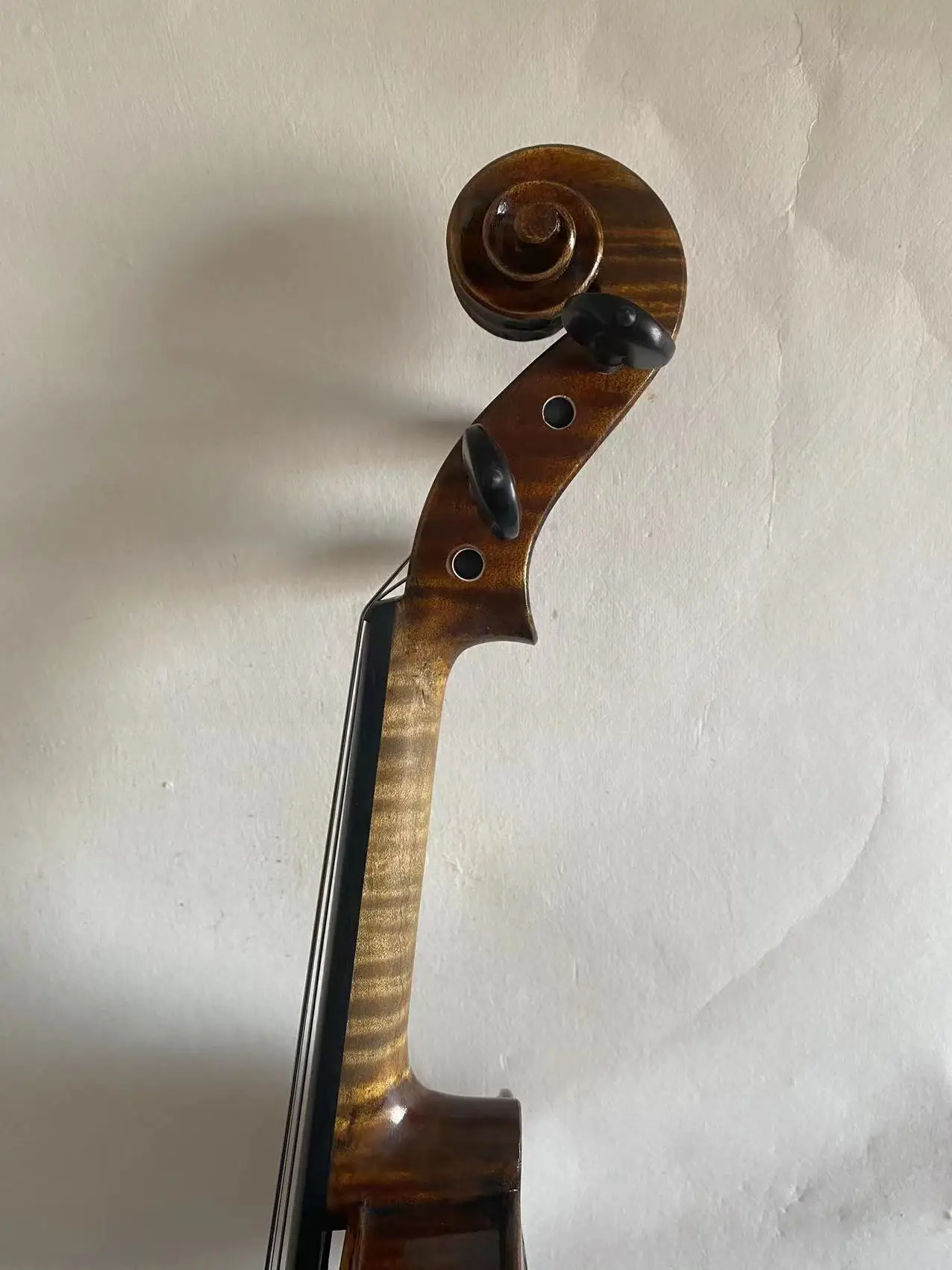 Master Violin Guarneri model 1742 flamed maple back spruce top hand carved 0303
