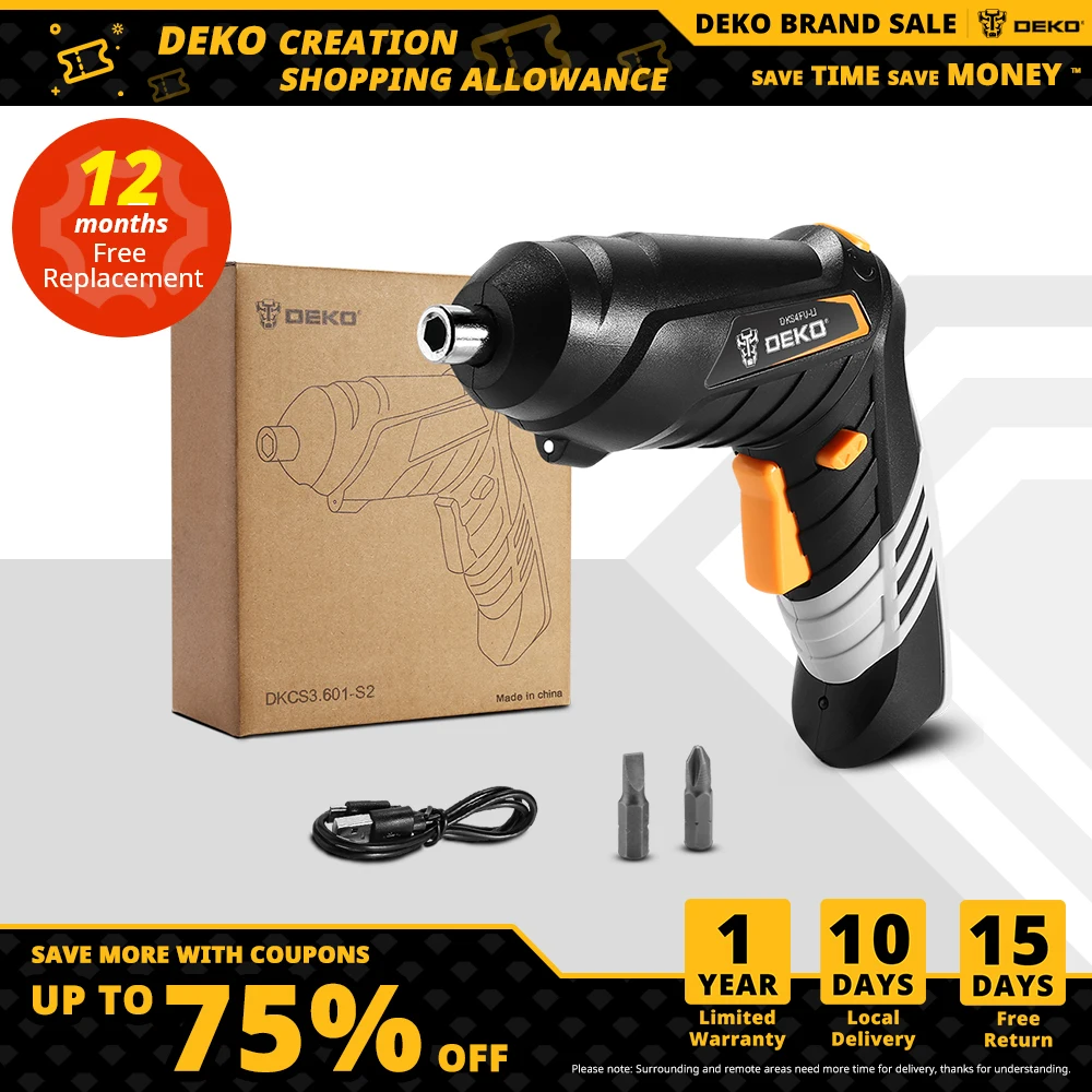 Deko Dkcs3.6o1 Set1 Electric Cordless 