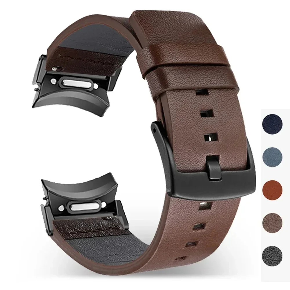 Premium Leather Watch Band with Quick-Fit Magnetic Buckle - Seamless Design