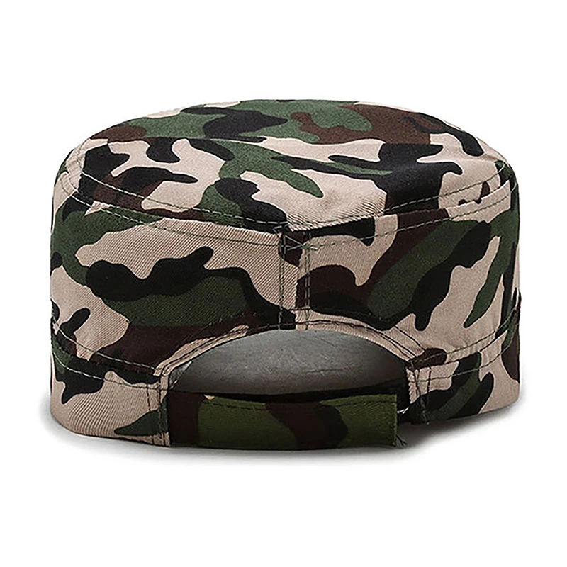 Männer Frauen taktische flache Kappe Hut Tarnung Baseball mütze Hut Outdoor-Sport Camping Wandern Sonnenhut Jagd Sonnen kappe Sonnencreme – Detail 4
