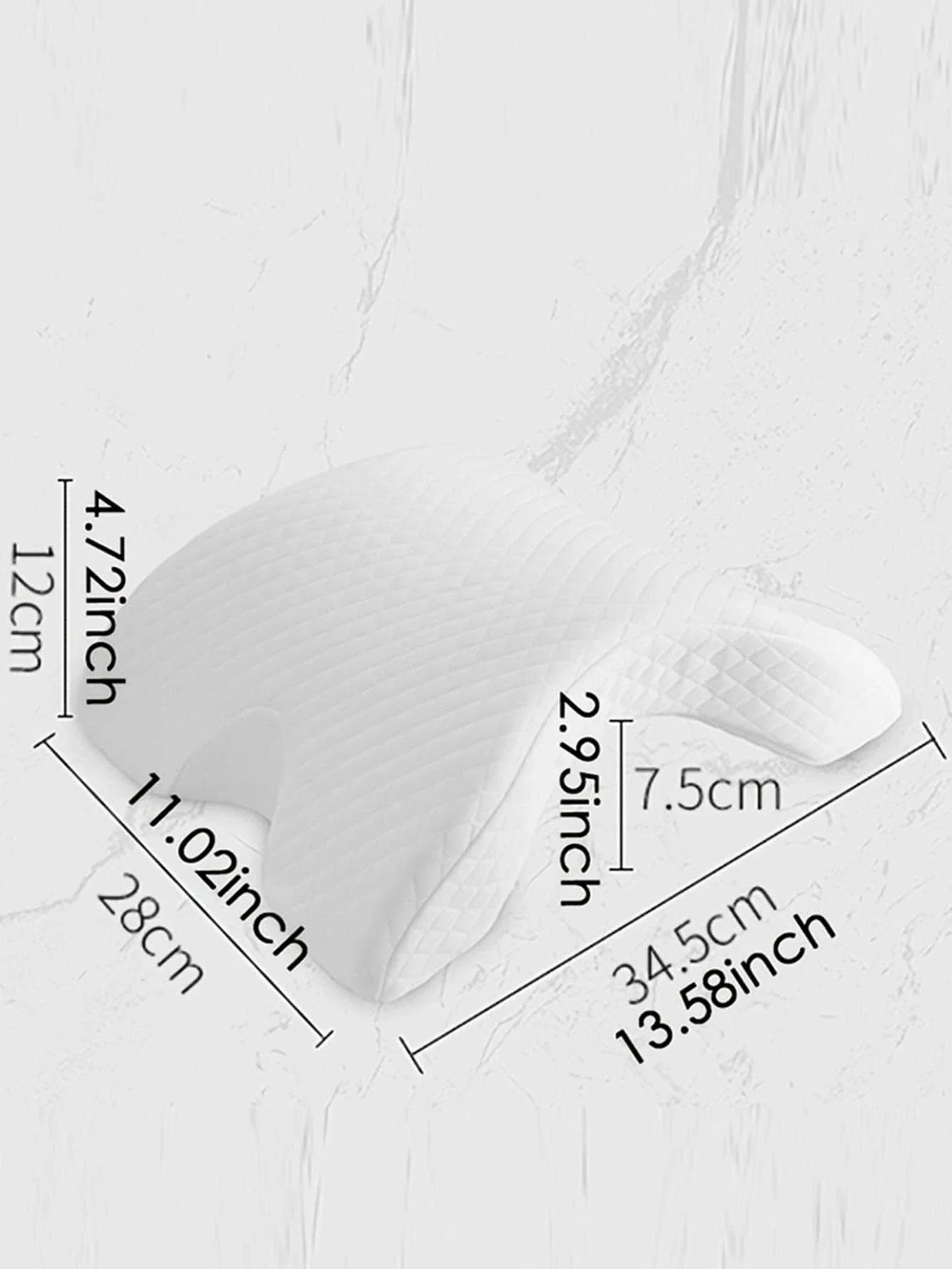 1pc Sleeping Pillow Couple Pillow Arm Pillow Slow Rebound Pressure Cuddle Pillow Memory Foam Travel Arched Shaped U Pillow 2