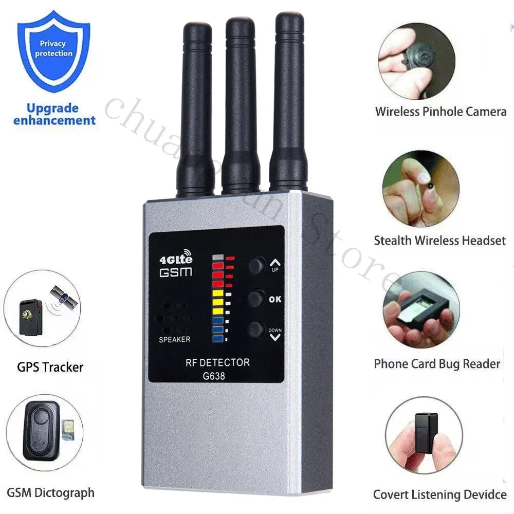 gps signal Detector Hidden Spy Camera Finder Anti-Spy Listening Device Detector Cell Phone Bugs Wireless GPS Tracker